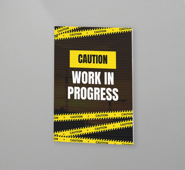 A4 Correx Sign Boards with Custom Print