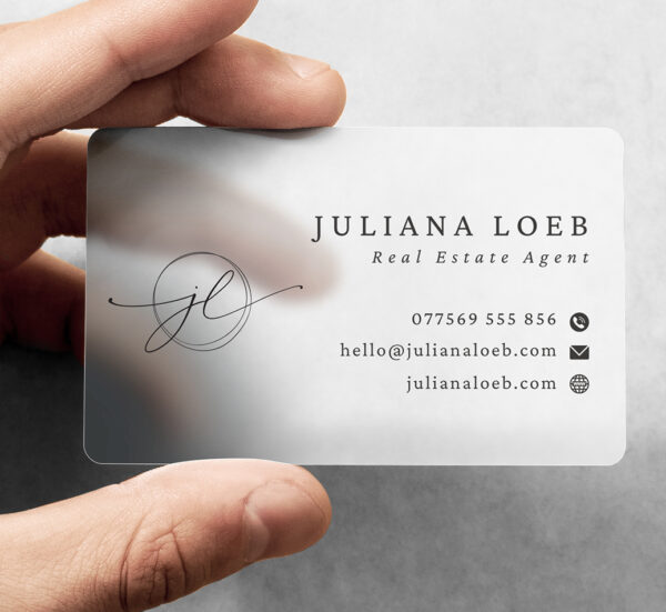 Frosted Business Cards