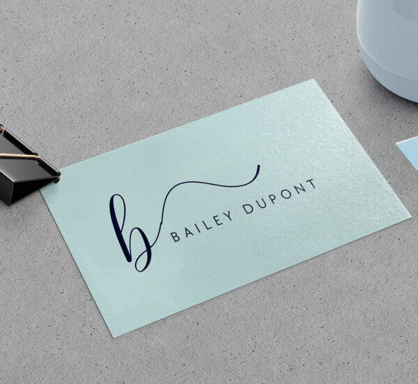 Pearlescent Business Cards