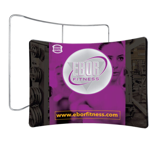Curved Stretch Fabric Tube Displays