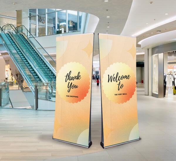 Double Sided Roller Banner Display Stand for Events
