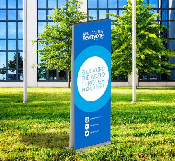 Outdoor Roller Banners with Double Sided Printing